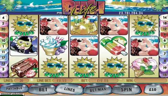 Beach Life Playtech Jackpot Slot Online